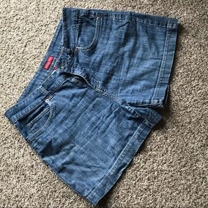 Quality Denim Shorts, Size 6, Some Stretch